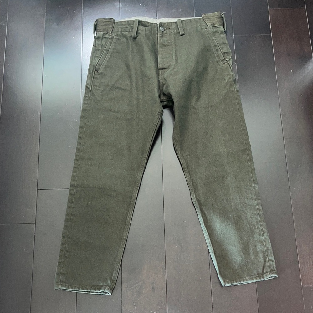 Levis Men's Classic Olive Chinos selvedge